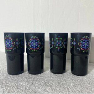 Tupperware Kaliopi Fiesta Black Purple  Tumblers 4